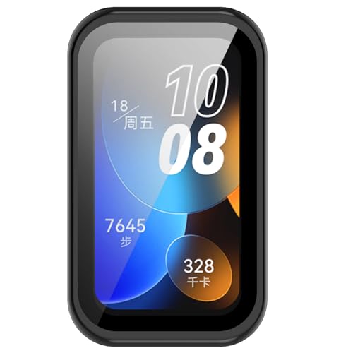 Funda para Huawei Band 10 LOKEKE de PC negro y cristal templado