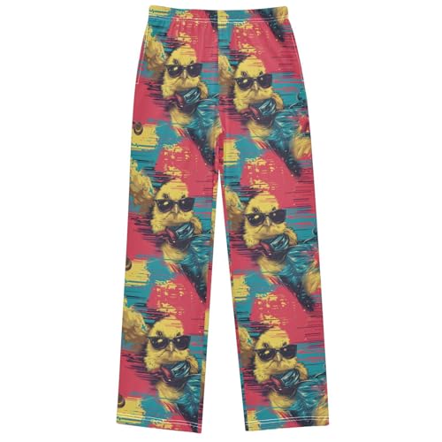 Boy's Pants Cool Chicken Jogger Pants Elastic Waist Long Bottoms Trousers with Pockets 6-14 Years