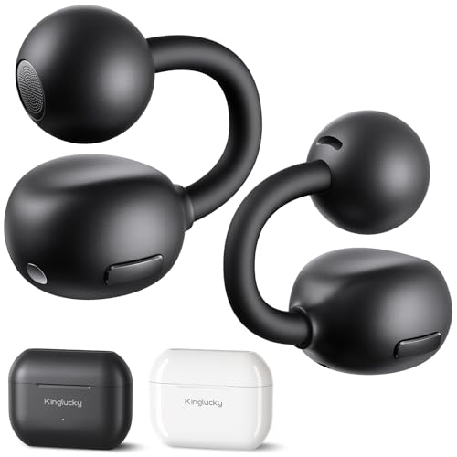 �u���K���� OWS�vKinglucky �C���z�� Bluetooth 6.0�u�C���[�J�t�v�^ �I�[�v���C���[ 4.2g���y�� �ő�50���ԍĐ� ���`�������K �����ǂ��Ȃ� �Ȃ��璮���ɍœK ENC�ʘb IPX6�h�� �����{�^�� �}�C�N�t�� �N�b���v�� ��