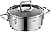 Silit Extra Cook Mini-Bratentopf 14 cm mit Glasdeckel, Innenskalierung, breiter Schüttrand, qualitativer, spülmaschinenfester Crominox-Edelstahl, kleine Portionen, platzsparend stapelbar, tropffrei