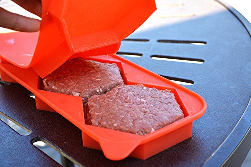 Burger Master 7 -in-1 Innovative Burger Press, Hamburger Press Patty Maker Sandwich Maker Hamburger Maker Mould Machine, Freezer Container for Breakfast Sandwich Cutlets Grill Kitchen Tools (3in1)