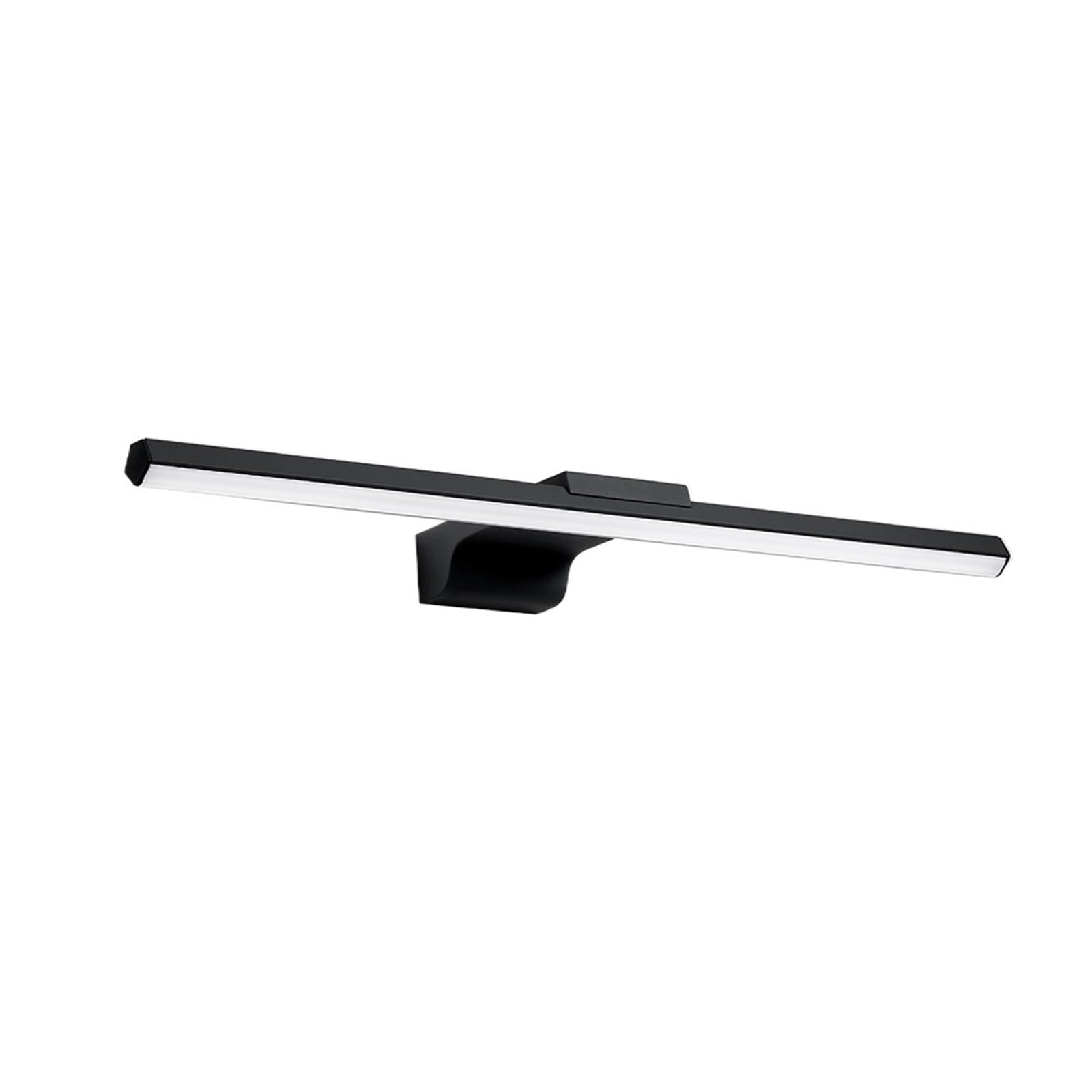 CUDTAPI LED Wall Lamp Morden Interior Wall Light Fixtures, 16W 20W AC85-265V Wall Mounted Bathroom Mirror Sconce Lamp Indoor Lighting(5500-7000K,Nero,8W 40CM)