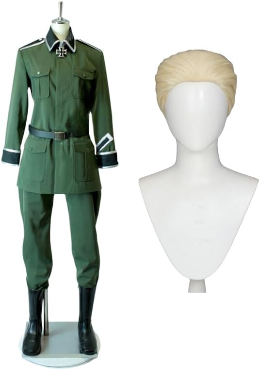 [hajimeyoko] APH ヘタリア 軍服 コスプレ 衣装 ウィッグ付き コスプレ衣装 グッズ コミケ撮影 仮装 学園祭 大人用 変身 コスチューム cosplay文化祭 ハロウィン イベント クリスマス ステージ 忘年会