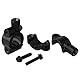 Evermotor 2 Stücke 25mm Universal Lenker Rückspiegelhalterung M10 Motorrad Lenkerhalterung spiegeladapter Halterung Halter (Schwarz)