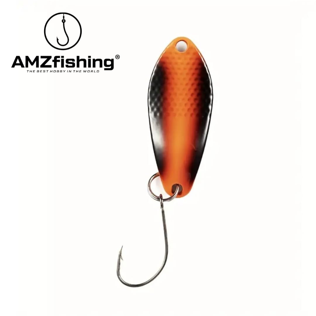 AMZfishing® Set 7 Spoon da 3g per Trota | Esche artificiali realistiche | Kit completo per pesca a mosca, spinning e pesca sportiva