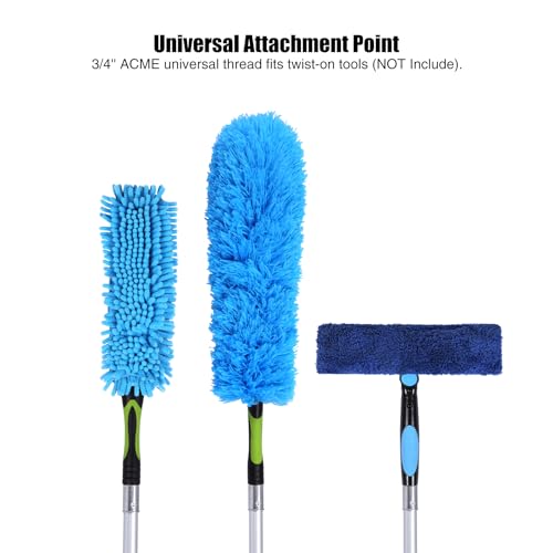 campMax Mehrzweck Verlängerungsstange, 3,6m Aluminium leichte dauerhafte Teleskopstange,Verlängerung für Farbroller Deckenfenster Reinigung (nur Pole)