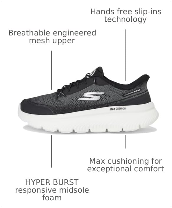 Image of Skechers Women's Go Walk Max Cushioning Hyper Burst Nikita Hands Free Slip-ins