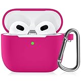 BOSPA AirPods 3 Case, Liquid Silicone Skin Cover Compatible with Apple AirPod 3rd Generation 2021 wi