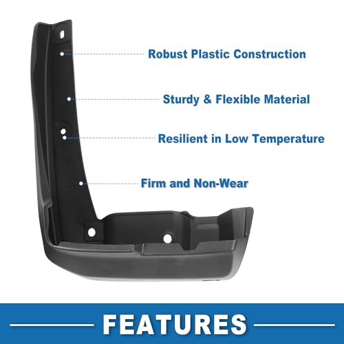 Image of Mud Flap Splash Guard with Mount Accessories Front & Rear Side Mud Guard for Acura RDX 2013-2018 (Set of 4)