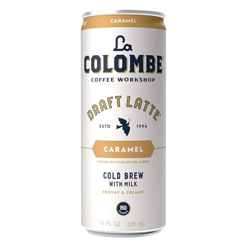 La Colombe Coffee, Caramel Draft Latte, 11 fl oz Cans (Pack of 12), Coffeehouse Quality Cold Brew, Specialty Grade Coffee Beans, Ready-to-Drink On-the-Go