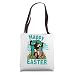 Bigfoot Happy Easter Bigfoot Easter Egg Hunting Basket Stuff Tote Bag