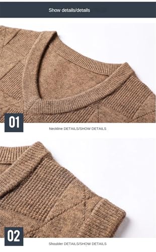 Men Top Grade Knit Pullover Sleeveless Sweater Vest V-Neck Sleeveless Preppy Clothes2