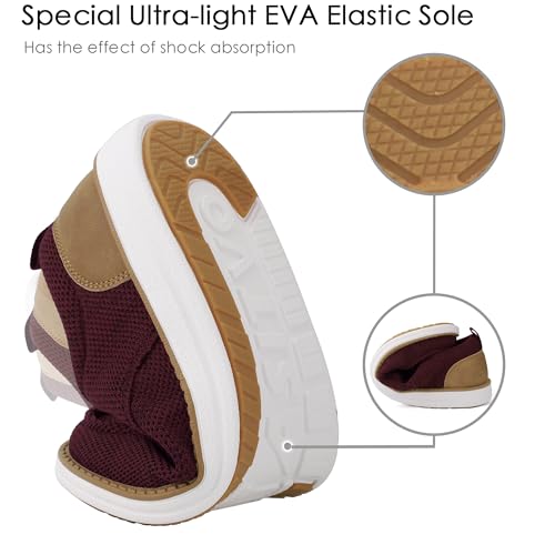 Image of ASITVO Wide Loafers for Men Dress Casual Boat Slip on Walking Shoes Large