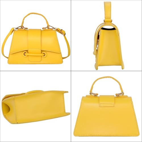 Image of Ayliss Micro Mini Crossbody Handbag Women's Purse Clutch Cute Mini Trendy Bag Top Handle PU Leather Shoulder Bag