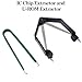 IC PLCC Chip Extractor U-Shape ROM Extractor Puller IC Chip Remover Tool Motherboard Circuit Board Component Puller Tool Clip Pliers for Disassembly of Electronic Component Jewelry
