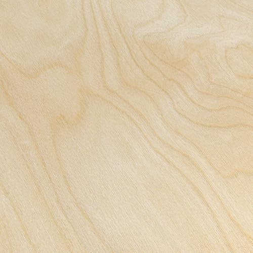 Image of Birch Wood Veneer, 12 inch x 15ft Wood Edge Banding Pre-glued Flexible, Veneer Tape Banding for Cabinet Repair Furniture Restoration