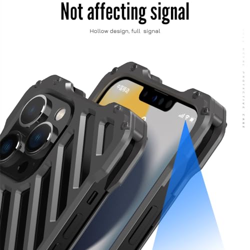 Coque Dissipation Thermique pour iPhone 14 Pro Pare-Chocs Métal - 3