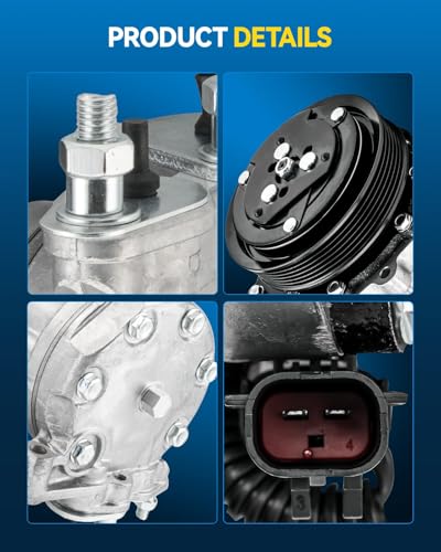 Image of PHILTOP 98576 NEW Air Conditioner AC Compressor with Clutch Replacement for 2002 2003 2004 2005 Jeep Liberty 3.7L