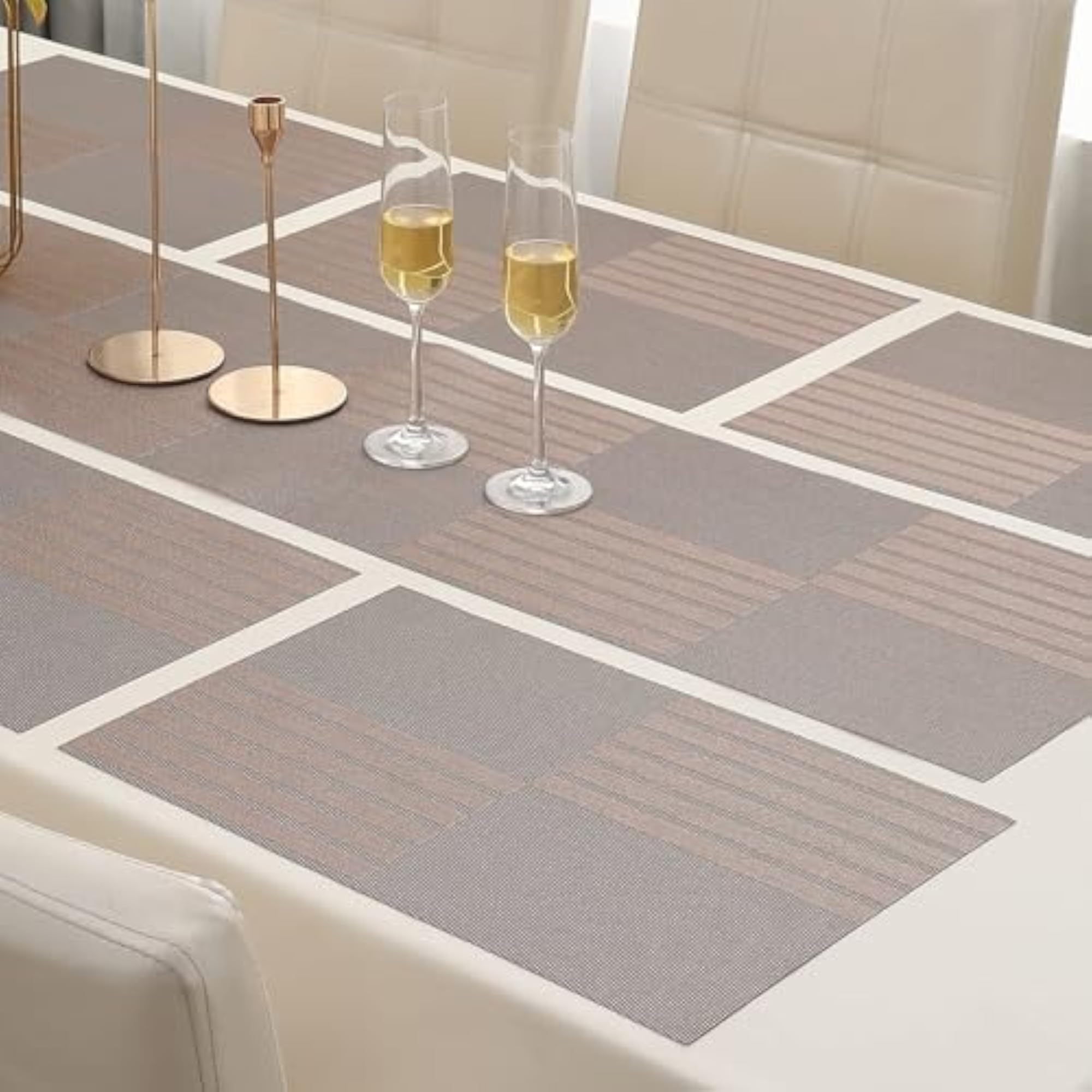 Heat-Resistant PVC Woven Placemat Set