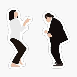 Pulp Fiction - Dance Sticker - Sticker Graphic - Auto, Wall, Laptop, Cell, Truck Sticker for Windows, Cars, Trucks
