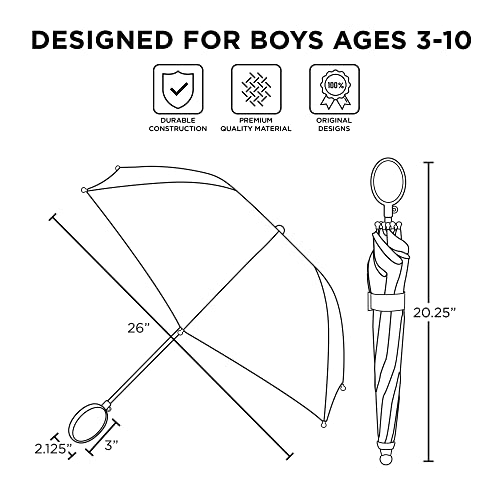 Nintendo Regular Kids Umbrella, Super Mario Rain Wear For Boys Ages, Blue/Black, Age 3-6 #TOP4