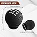 QZTYTY Car Gear Shift Knob Cover, Stick Shift Cover, Anti-Slip Silicone Vehicle Knob Gear Stick Protector, Manual Gear Lever Shifter Cover Auto Accessories Suitable for Most Vehicles (5-Speed Right)