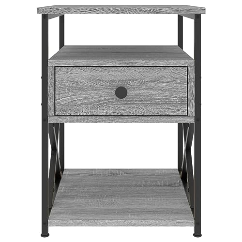 Table d'appoint stable avec pieds réglables et rangement ouvert