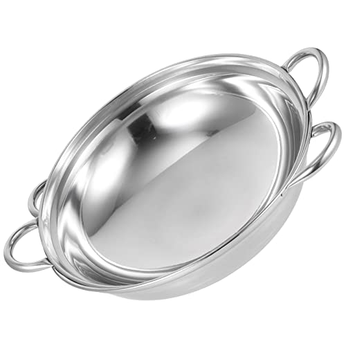 FUNNETOYU 2 Piezas Cacerolas Inoxidable sin Tapa Olla Derrame con Mango Resistente para Cocina Casa para Cocinas de Inducción y Restaurantes