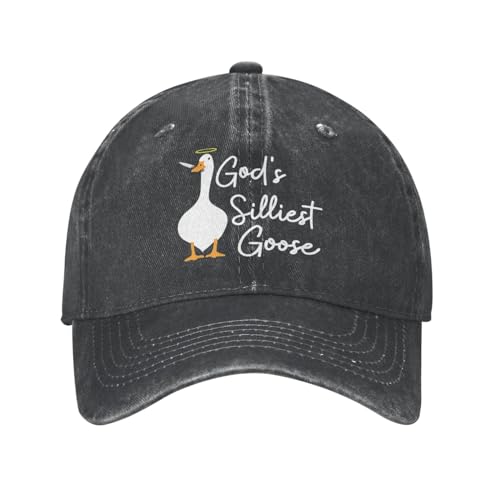 Image of Funny Goose Hat Silly Goose On The Loose Hat Men Baseball Hats Funny Cap