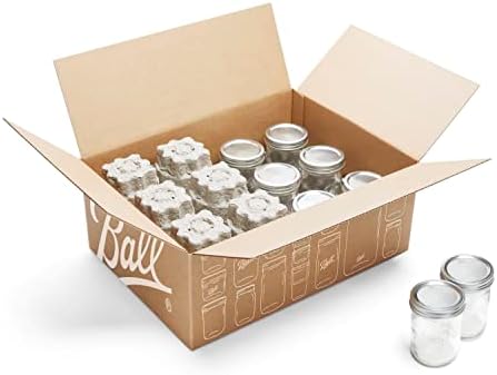 Ball Wide Mouth Pint Canning Jars, 12 Pack, Clear