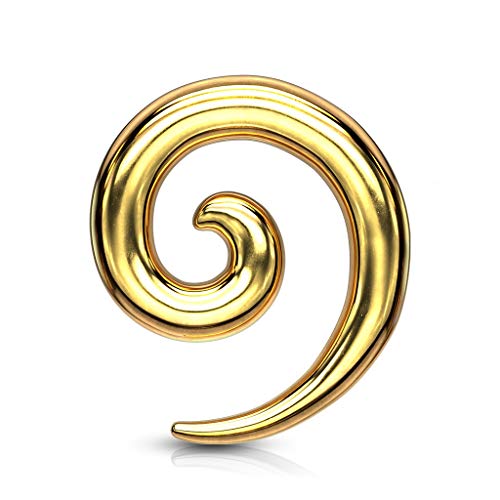 Dilatatori Per Orecchie In Acrilico A Forma Di Conchiglia - Colore Naturale, Taglie Da 6mm A 25mm, 1 Paio Con Confezione Regalo
