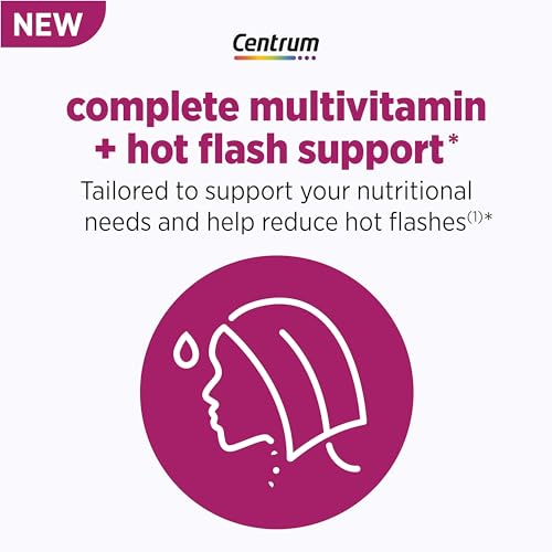 Centrum Complete Multivitamin Supplement + Hot Flash Support Menopause Support Tablets, with Clinically Studied geniVida, 30 Count - Image 3