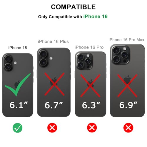 TENDLIN Compatible with iPhone 16 Case Wood Grain with Carbon Fiber Texture Design Leather Hybrid Slim Case (Black) - Image 6