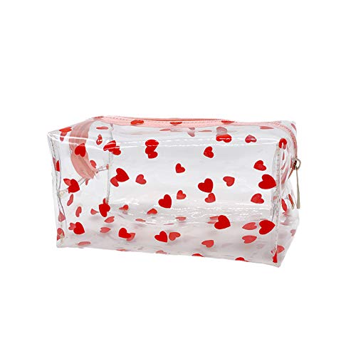 JIHUOO Bolsas de maquillaje transparentes para cosméticos, bolsa ...