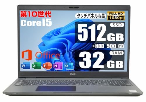 �y�����ςݕi�z �^�b�`�p�l�� ��10���� Core i5 10310U / ������ 32GB / SSD 512GB + HDD500GB / MS Office 2019 / �t��HD/�e���L�[/web�J����/WiFi/���w�h���C�u�񓋍�/Windows