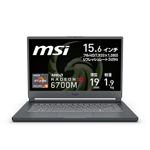 MSI Delta 15 AMD Advantage Edition A5 15.6型ゲーミングノートパソコン DELTA-15-A5EFK-030JP