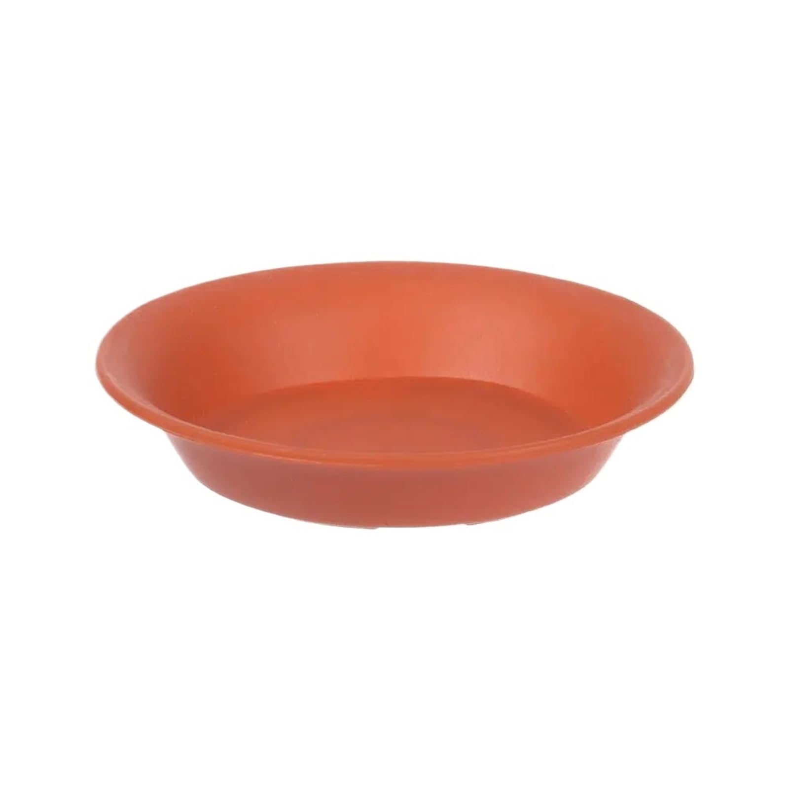 BOJHGO 20Pcs Round Drip Trays Plant Saucer Garden Flower Pot Indoor Outdoor Plastic Tray Saucers Home Decor(Brick Red 7x5cm)