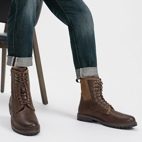 Image of JOUSEN Boots for Men Leather Casual Dress Shoes combat Boots men
