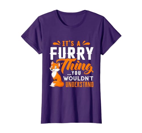 Its a Furry Thing You Wouldnt Understand Shirt Cute Furry T-Shirt, Women, Purple, 3X-Large