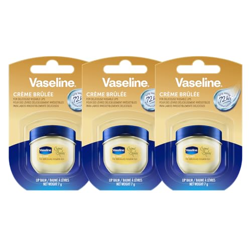 Vaseline Lip Therapy 7G Crème Brûlée | bálsamo labial nutritivo para una hidratación óptima | 3x7g (Crème Brûlée (Pack de 3))
