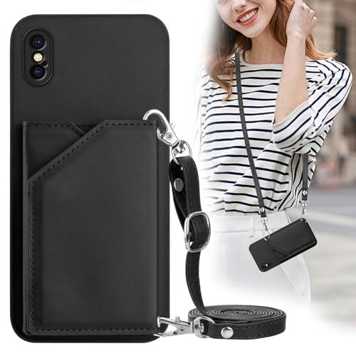Protection écran iPhone 10 et coque support avec dragonne