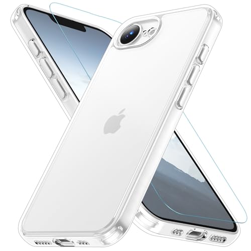 Amazon.co.jp: iPhone 16e ケース クリア ガラスフィルム付き