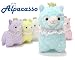 Alpacasso 6.7" Blue Crown Plush Alpaca, Cute Stuffed Animals Toys.