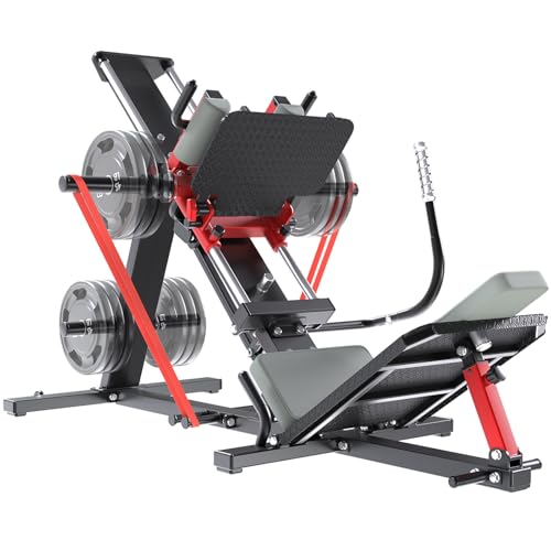 Hack Squat Leg Press Machine for Home Gym, 2 in 1...