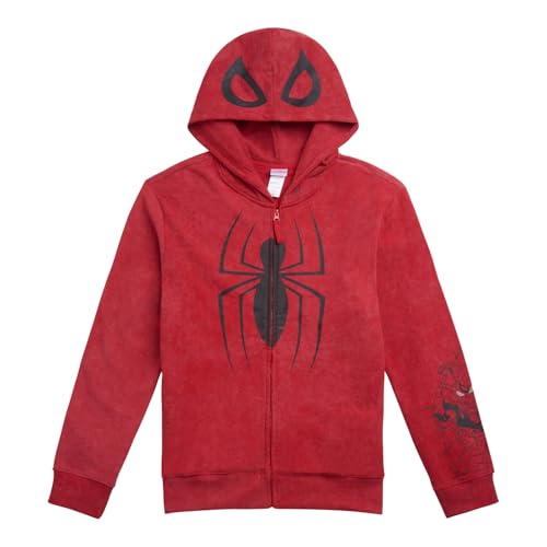 Image of Marvel Spider-Man Matching Family Cosplay Fleece Zip-Up Hoodie