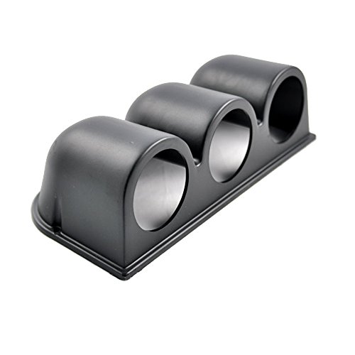 E Support™ 52mm 2' Support Fixation Montage Manometre Tableau trou triple de Bord Jauge Auto ABS Plastique