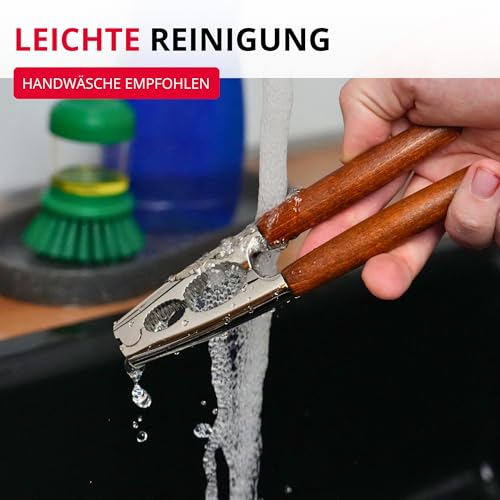 Foto von Westmark Nussknacker, Monopol Edition, Mit Holzgriffen, Länge: 18,1 cm, Zinkdruckguss, Estetico, Silber/Braun, 16803360