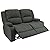 RecPro Charles 58" Powered Double RV Wall Hugger Recliner Sofa | RV Loveseat | RV Furniture | Cloth by RecPro