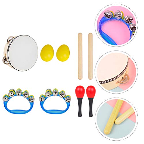 ARTIBETTER Conjunto de Instrumentos Musicais Infantis Ritmos Música para Aprender Brinquedos Clave V