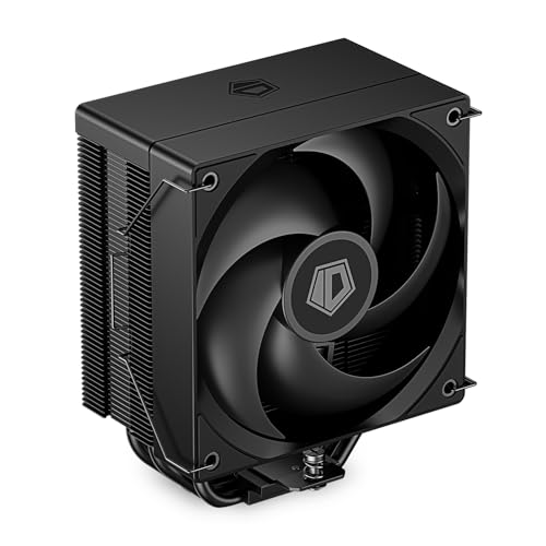 ID-COOLING SE-214-XT V2 Black CPU Air Cooler 4 Heat Pipes 120mm PWM Fan Direct Contact Heatsink Intel LGA1700/1200/115X & AMD AM5/AM4 Compatible